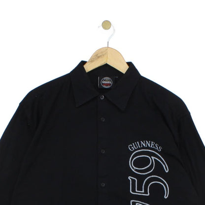 Mens Shirt Button Up Logo Long Sleeve