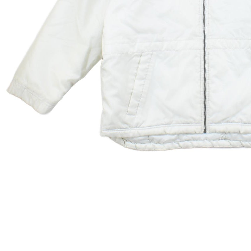 Mens Spell Out Quilted Jacket Full Zip