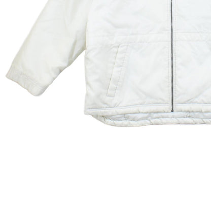 Mens Spell Out Quilted Jacket Full Zip