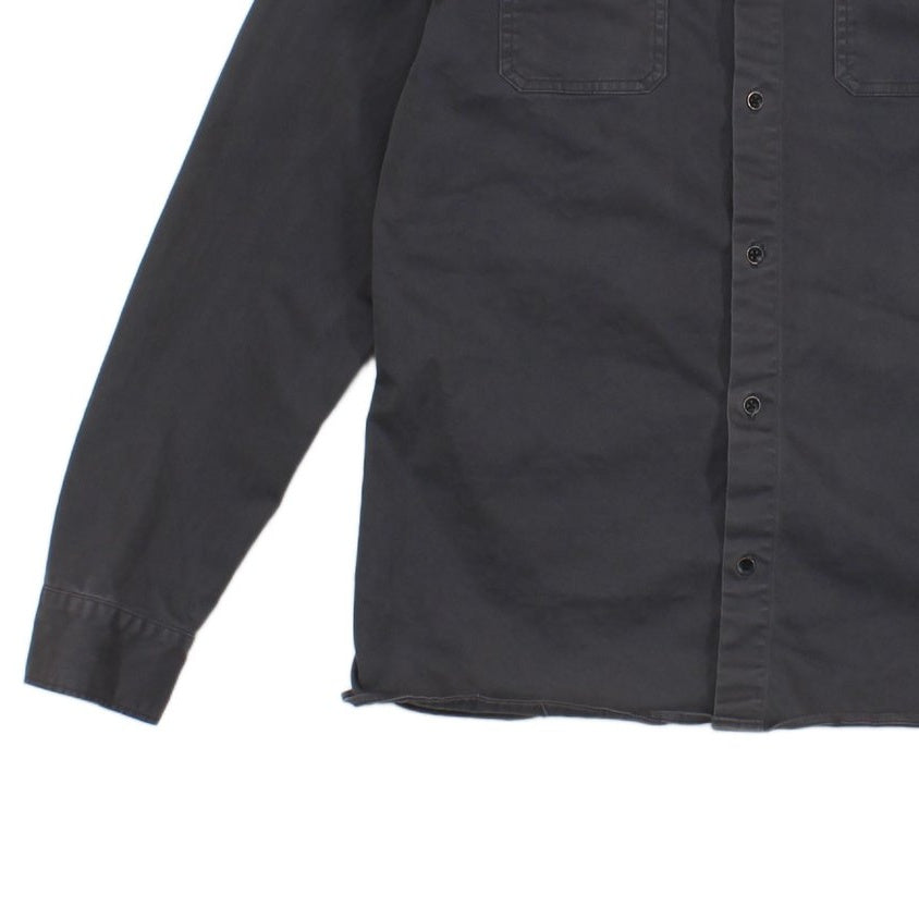 Mens Shirt Long Sleeve Button Up Distressed