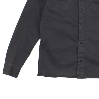 Mens Shirt Long Sleeve Button Up Distressed