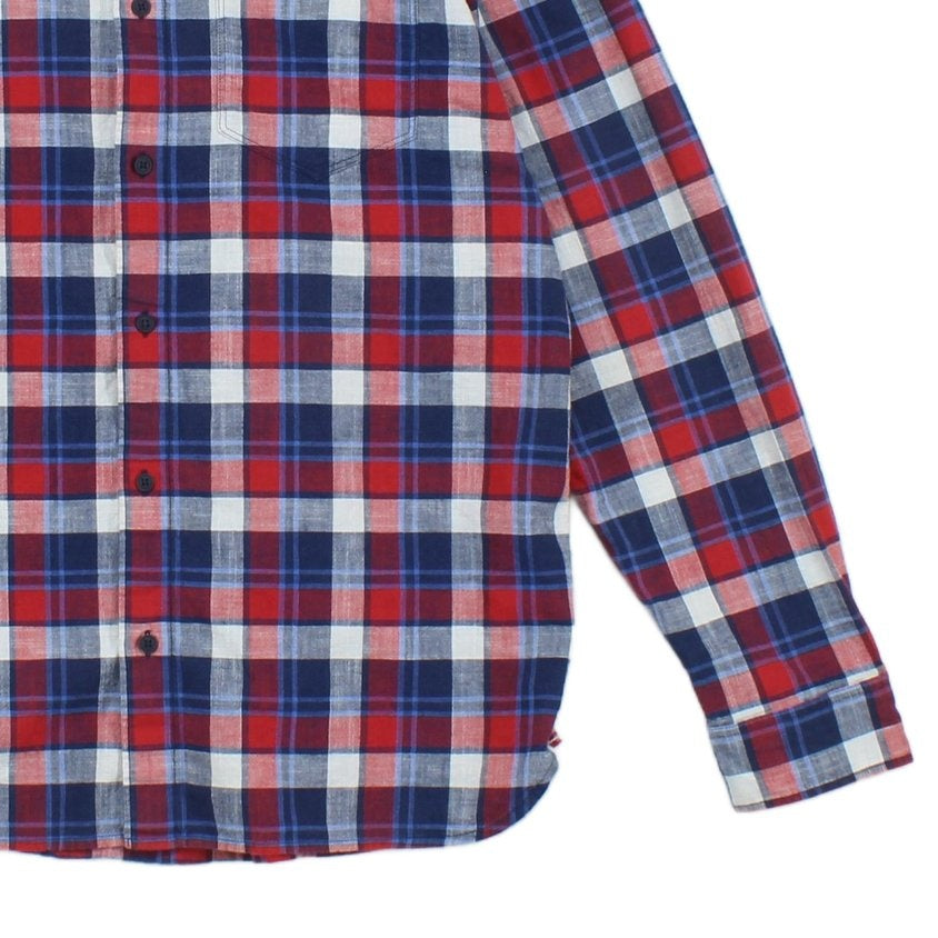 Mens Plaid Shirt Button Up Long Sleeve