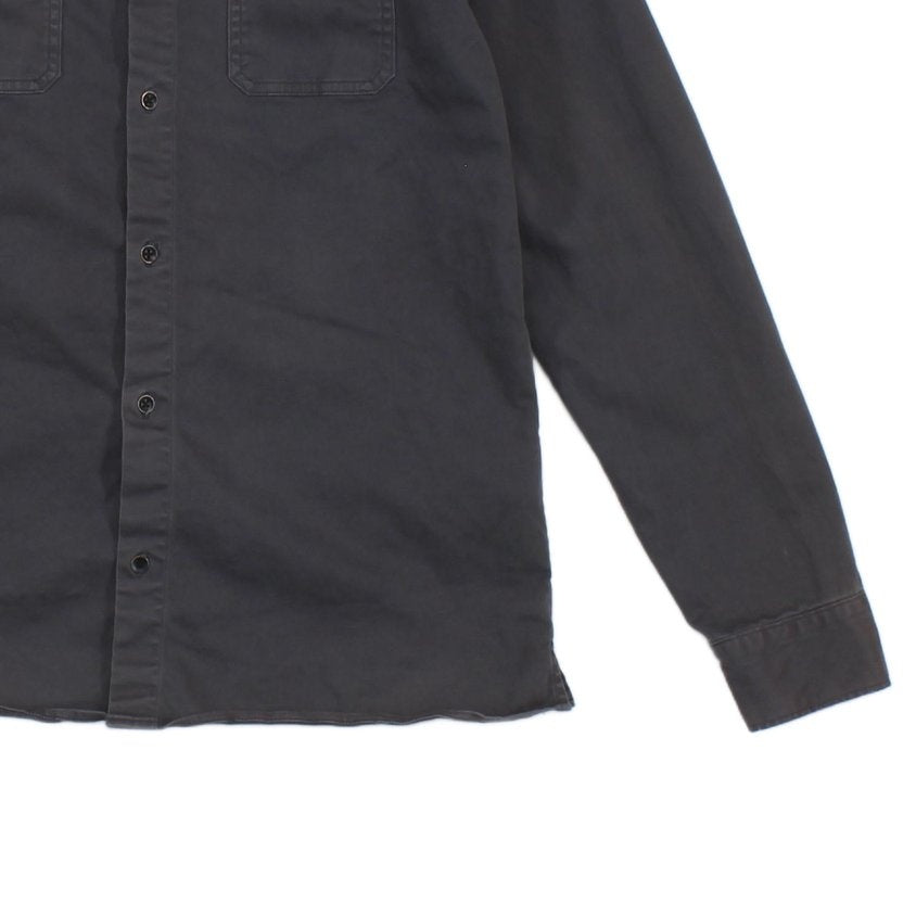 Mens Shirt Long Sleeve Button Up Distressed