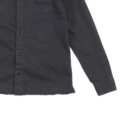 Mens Shirt Long Sleeve Button Up Distressed