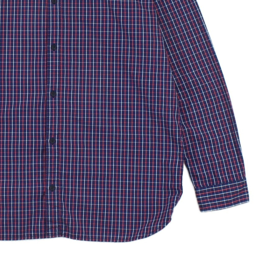 Mens Plaid Shirt Button Up Long Sleeve Cotton