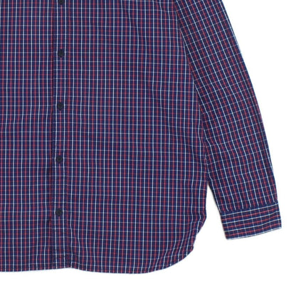 Mens Plaid Shirt Button Up Long Sleeve Cotton