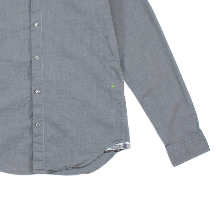 Mens Shirt Stretch Long Sleeve Button Up