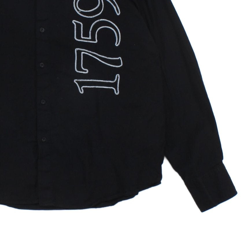 Mens Shirt Button Up Logo Long Sleeve