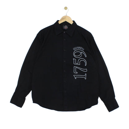 Mens Shirt Button Up Logo Long Sleeve