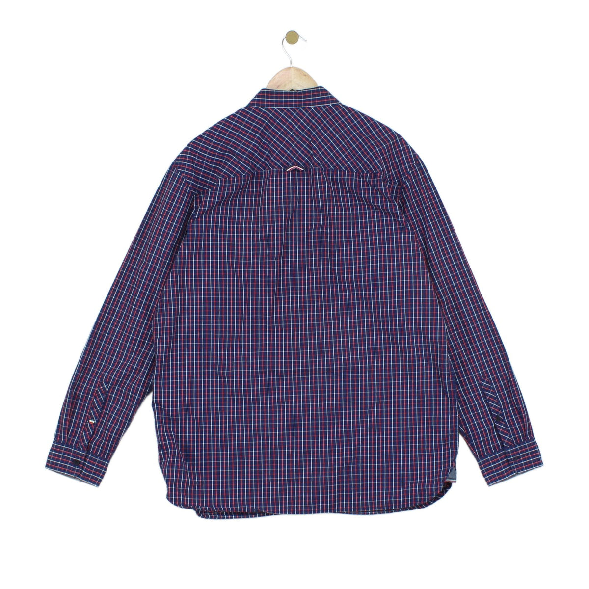 Mens Plaid Shirt Button Up Long Sleeve Cotton