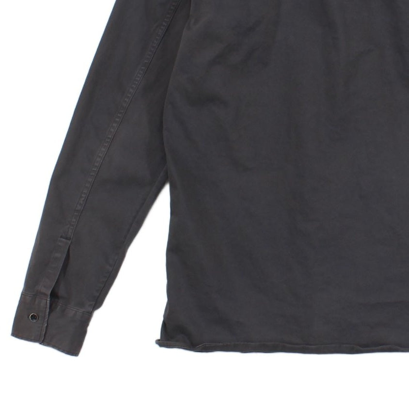 Mens Shirt Long Sleeve Button Up Distressed