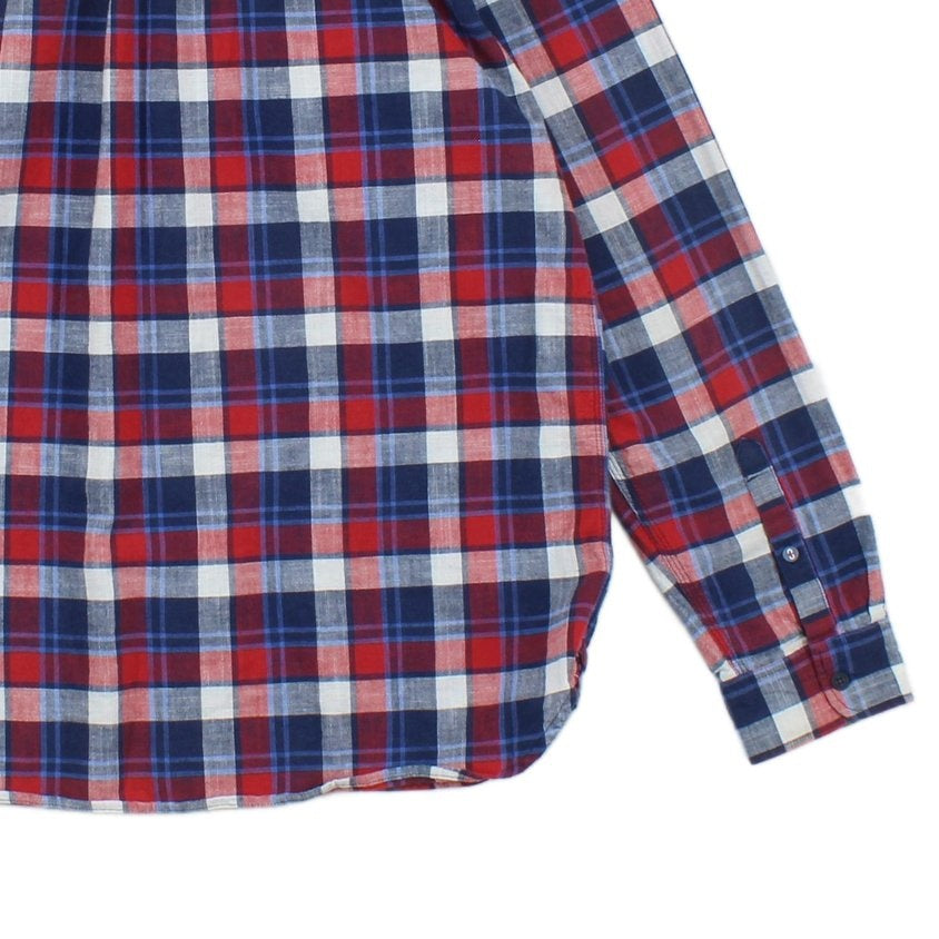 Mens Plaid Shirt Button Up Long Sleeve