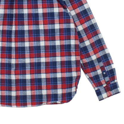 Mens Plaid Shirt Button Up Long Sleeve