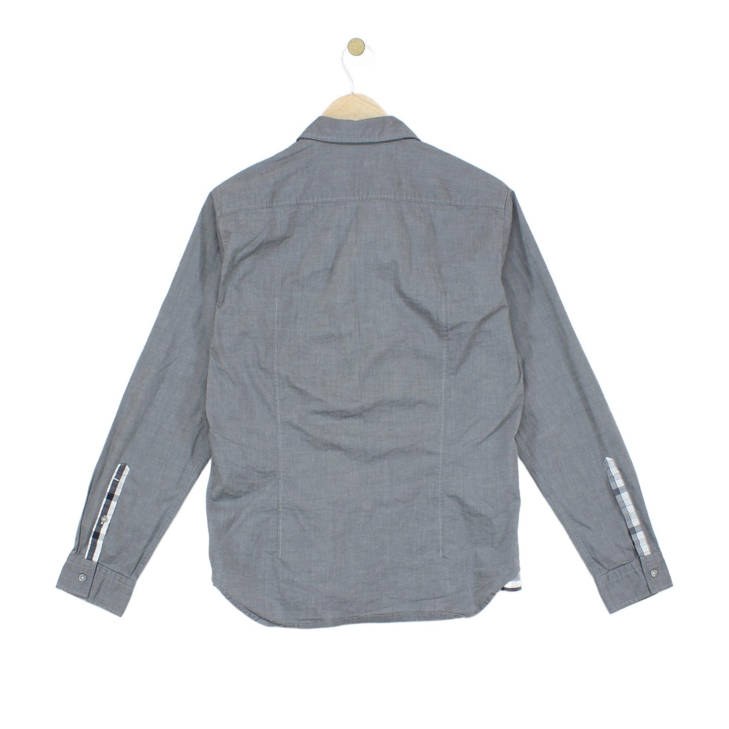 Mens Shirt Stretch Long Sleeve Button Up
