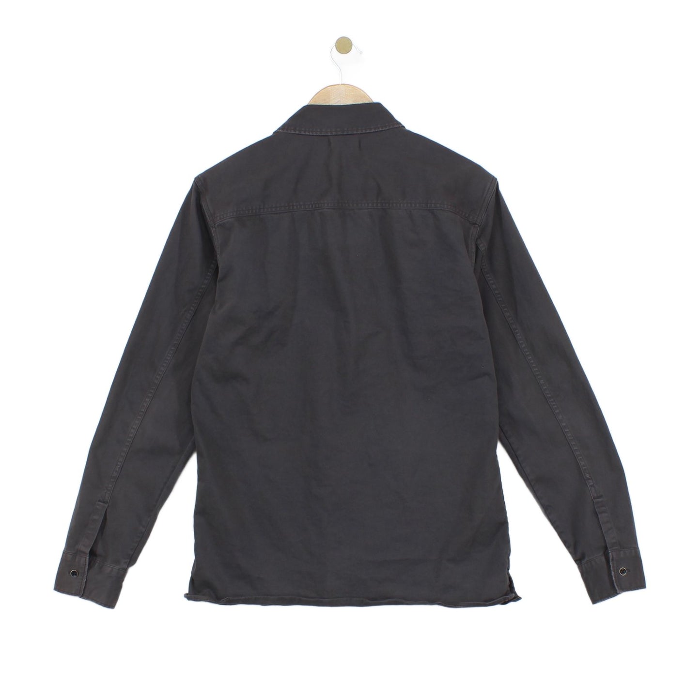 Mens Shirt Long Sleeve Button Up Distressed