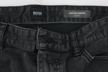 Mens Delaware Jeans Slim Fit Denim Faded