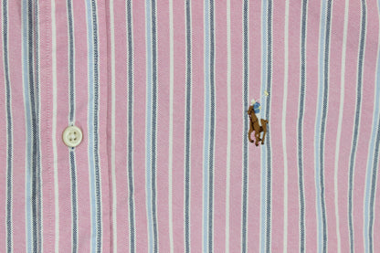 Mens Striped Shirt  Button Up Short Sleeve