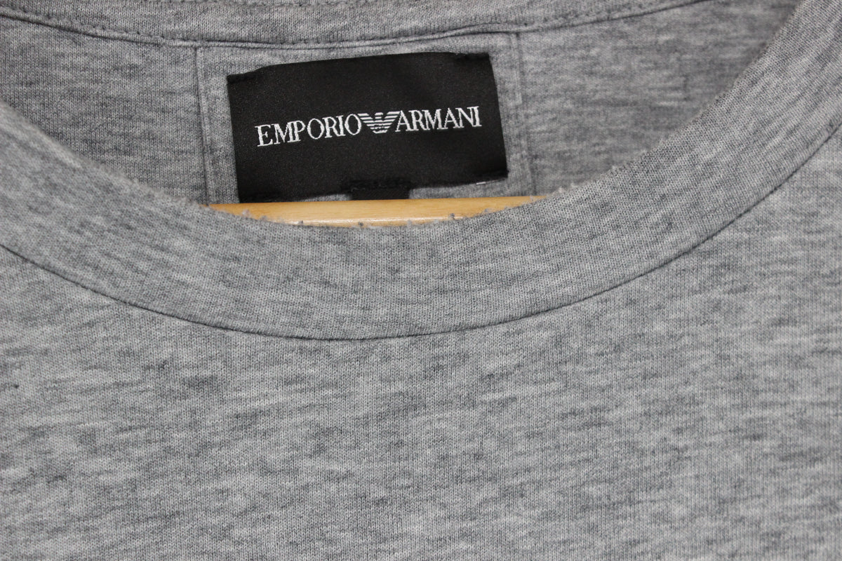 Mens Sweatshirt Crew Neck Long Sleeves Logo Patch