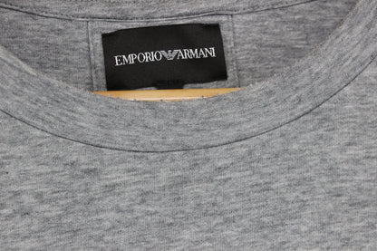 Mens Sweatshirt Crew Neck Long Sleeves Logo Patch