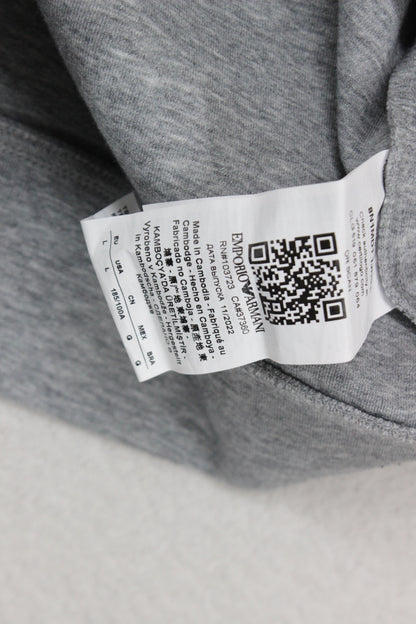 Mens Sweatshirt Crew Neck Long Sleeves Logo Patch
