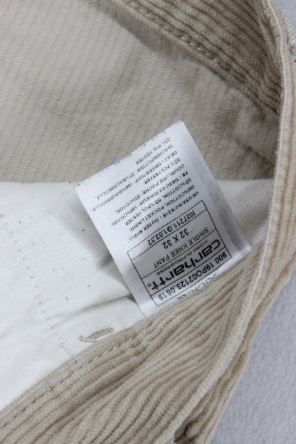 Mens Carpenter Trousers Workwear Corduroy Relaxed Fit