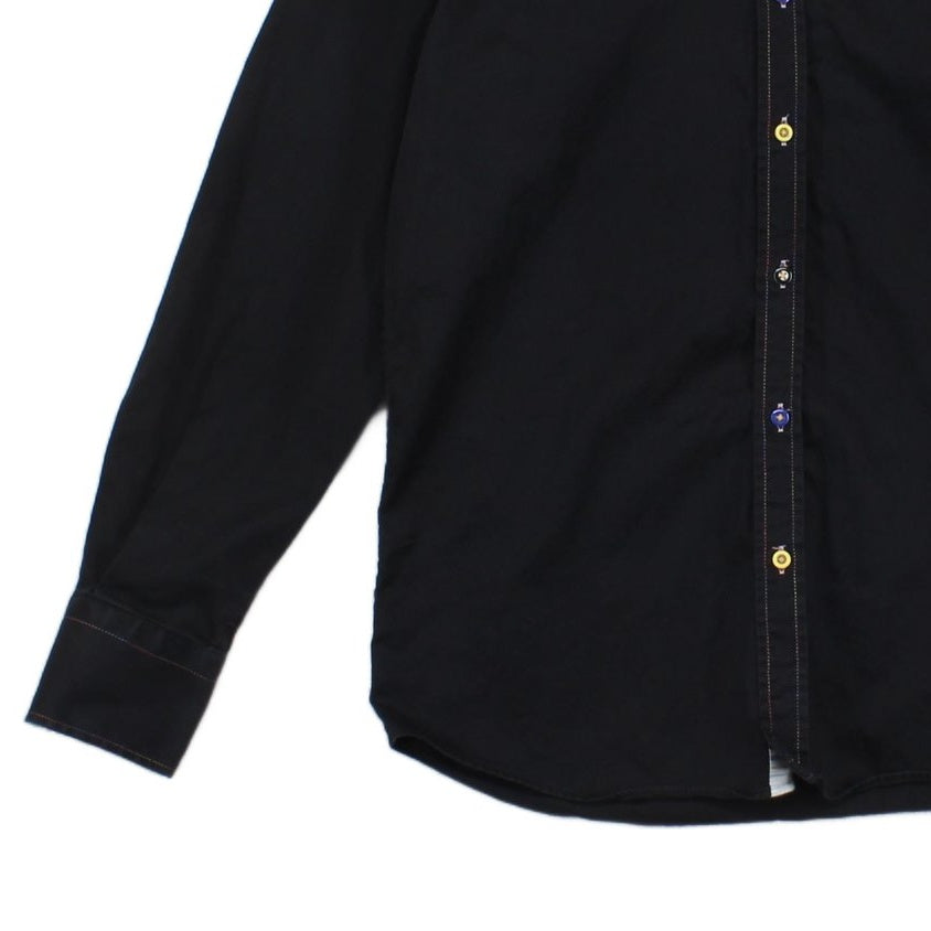 Mens Shirt Slim Fit Long Sleeve