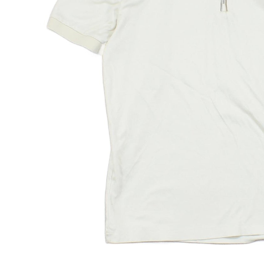 Mens Polo Shirt Short Sleeve 1/4 Zip