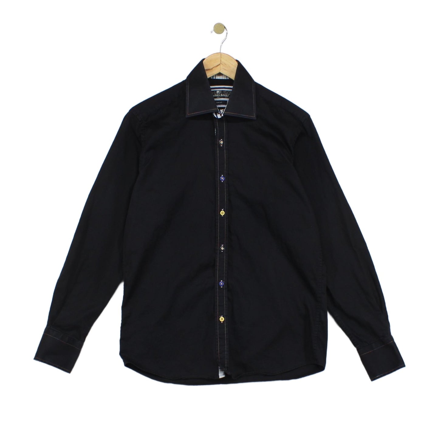 Mens Shirt Slim Fit Long Sleeve