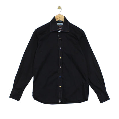 Mens Shirt Slim Fit Long Sleeve