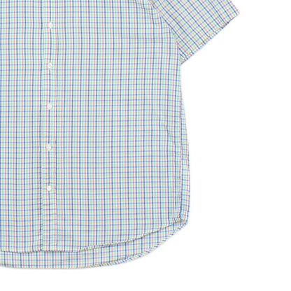 Mens Check Shirt Tech Prep Short Sleeve