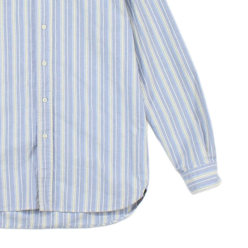 Mens Striped Shirt Classic Button Up
