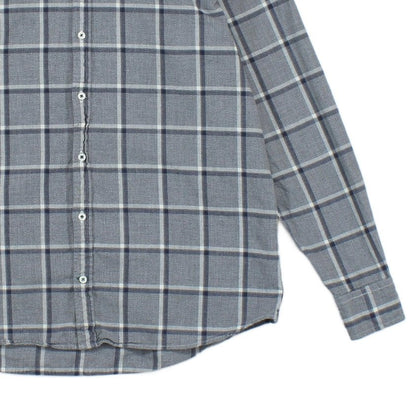 Mens Plaid Shirt Long Sleeve Slim Fit