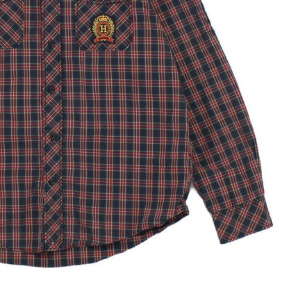 Mens Plaid Shirt Long Sleeve Trim Fit Cotton
