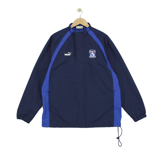 Mens Cardiff City 1/4 Zip Jacket Football