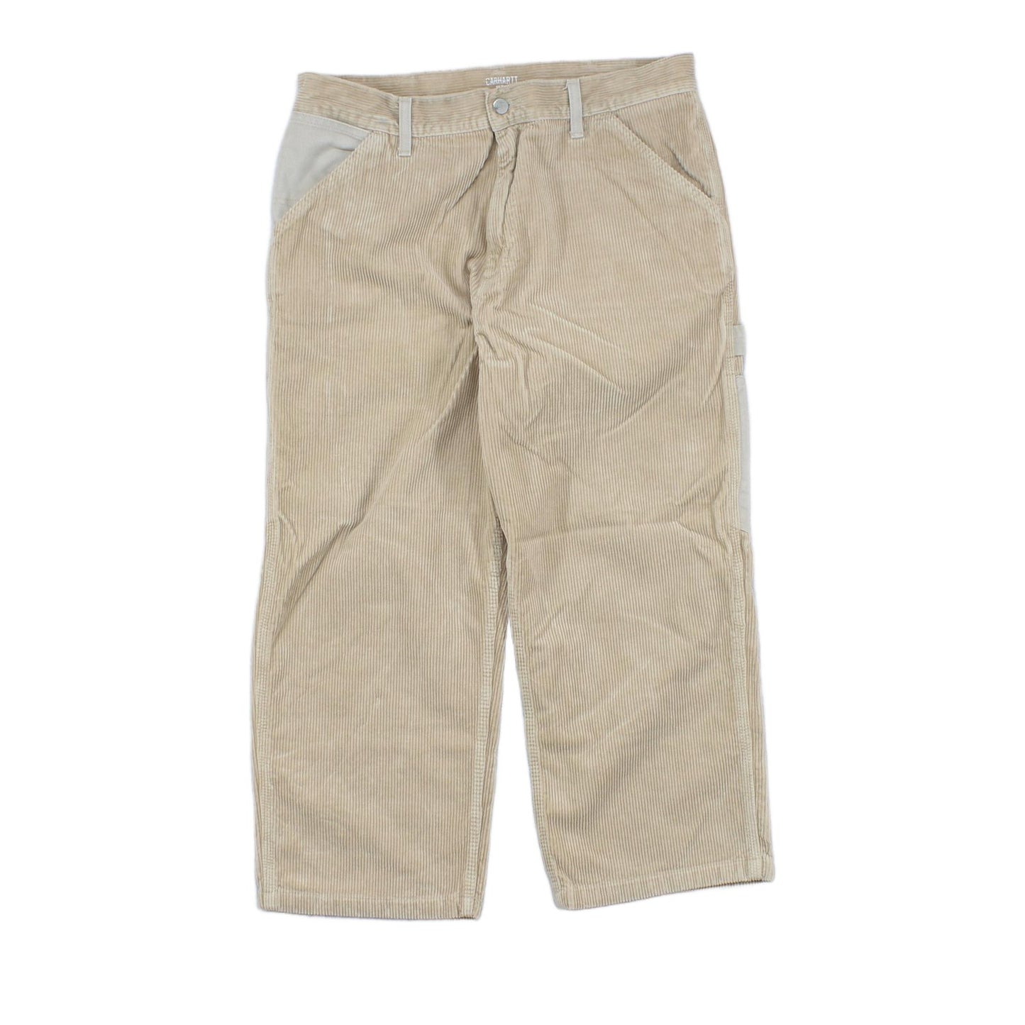 Mens Carpenter Trousers Workwear Corduroy Relaxed Fit