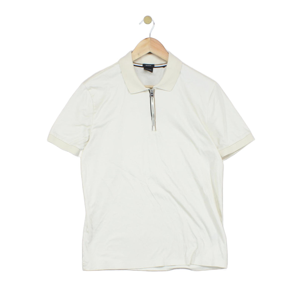 Mens Polo Shirt Short Sleeve 1/4 Zip