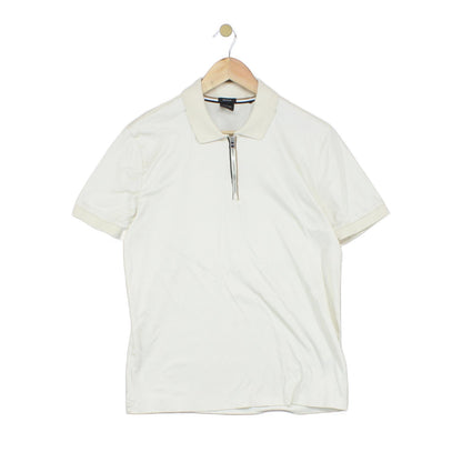 Mens Polo Shirt Short Sleeve 1/4 Zip