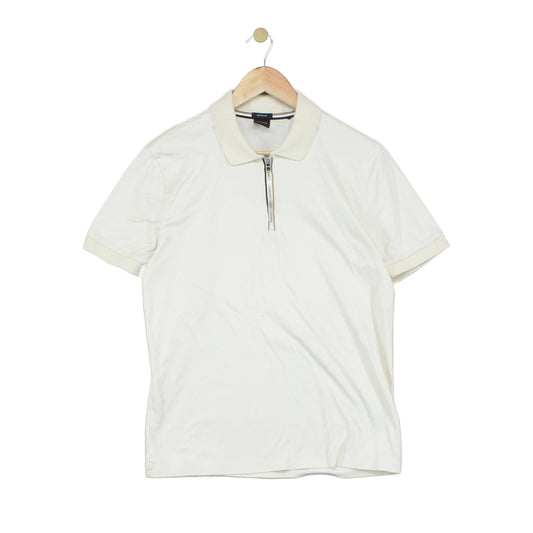 Mens Polo Shirt Short Sleeve 1/4 Zip