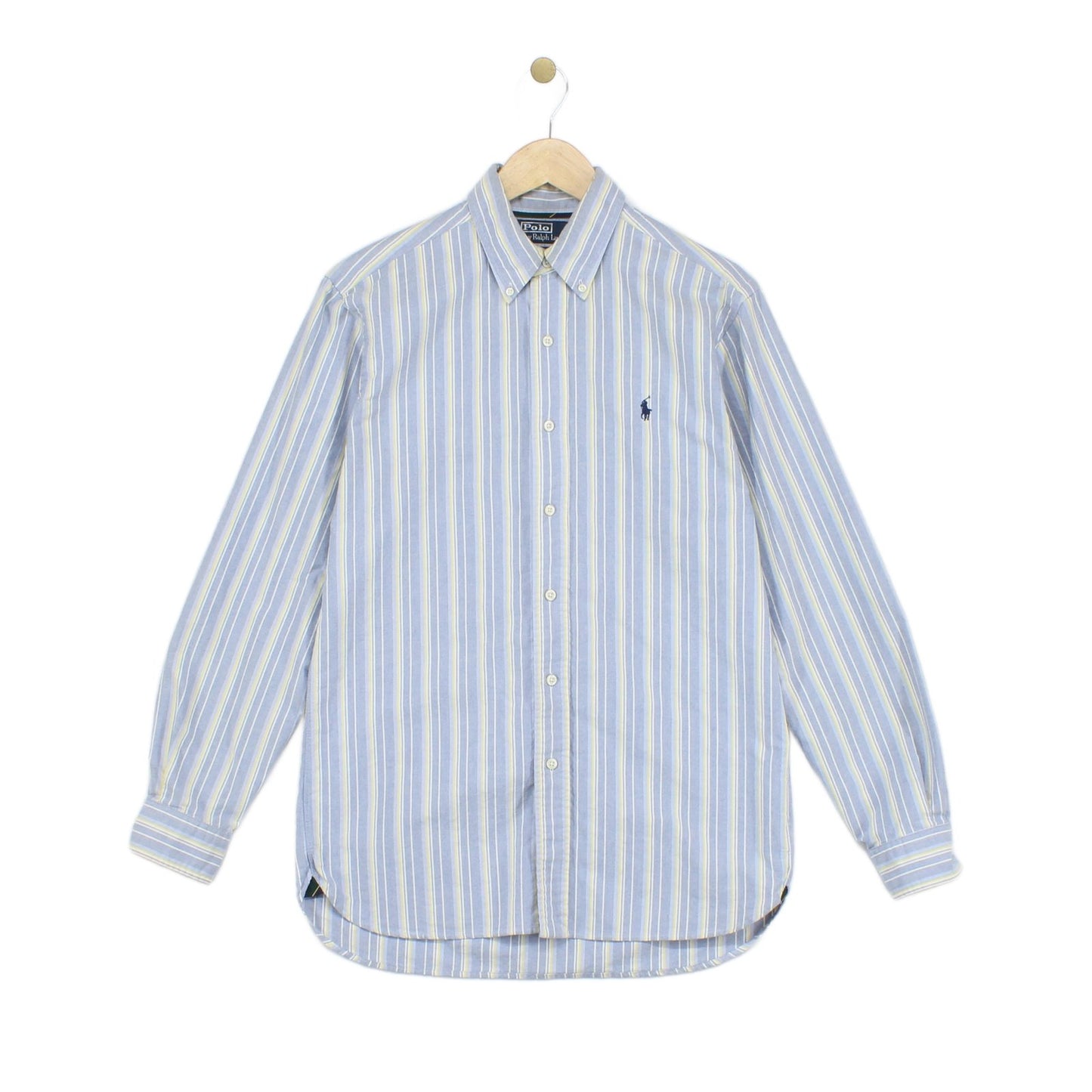 Mens Striped Shirt Classic Button Up