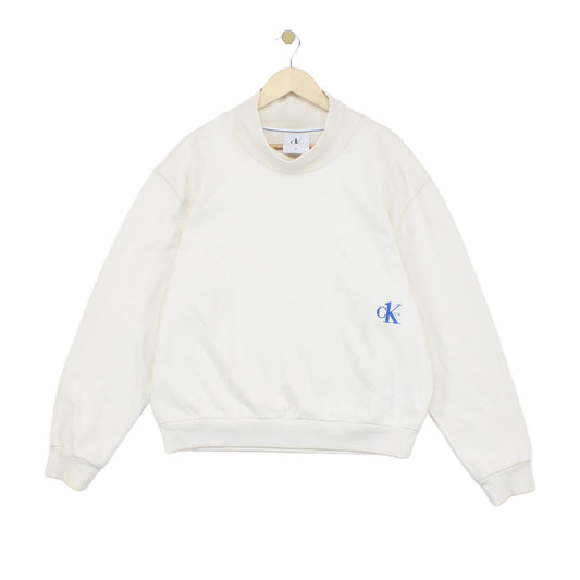 Womens Oversized Sweatshirt Classic Mock Neck
