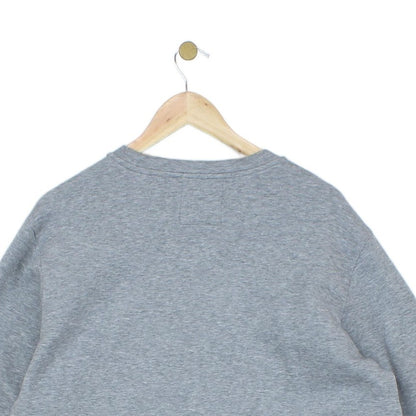 Mens Sweatshirt Crew Neck Long Sleeves Logo Patch