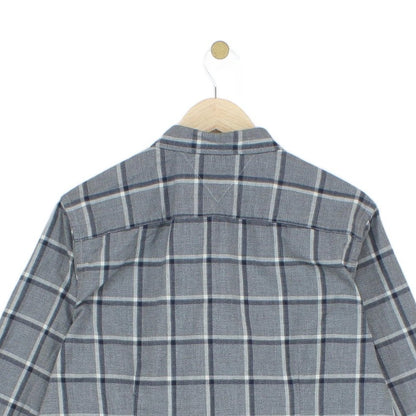 Mens Plaid Shirt Long Sleeve Slim Fit
