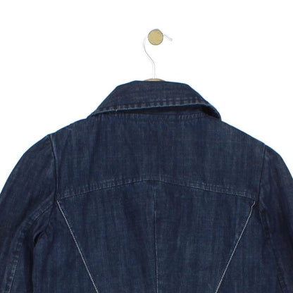 Womens Denim Jacket Double Breasted Tailored Fit