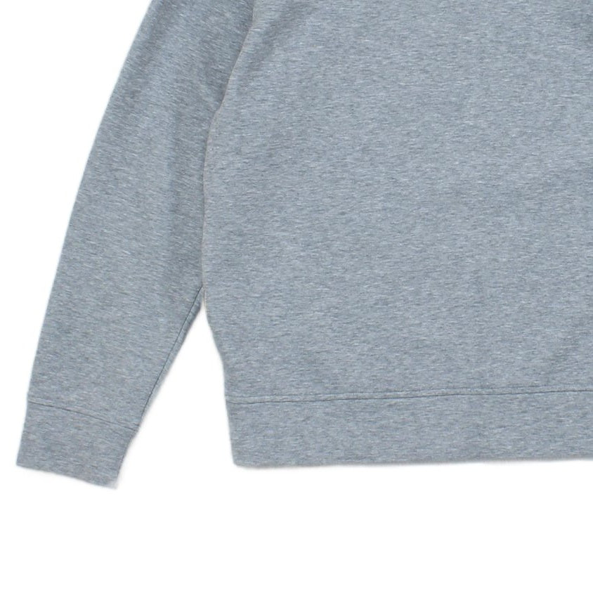 Mens Sweatshirt Crew Neck Long Sleeves Logo Patch