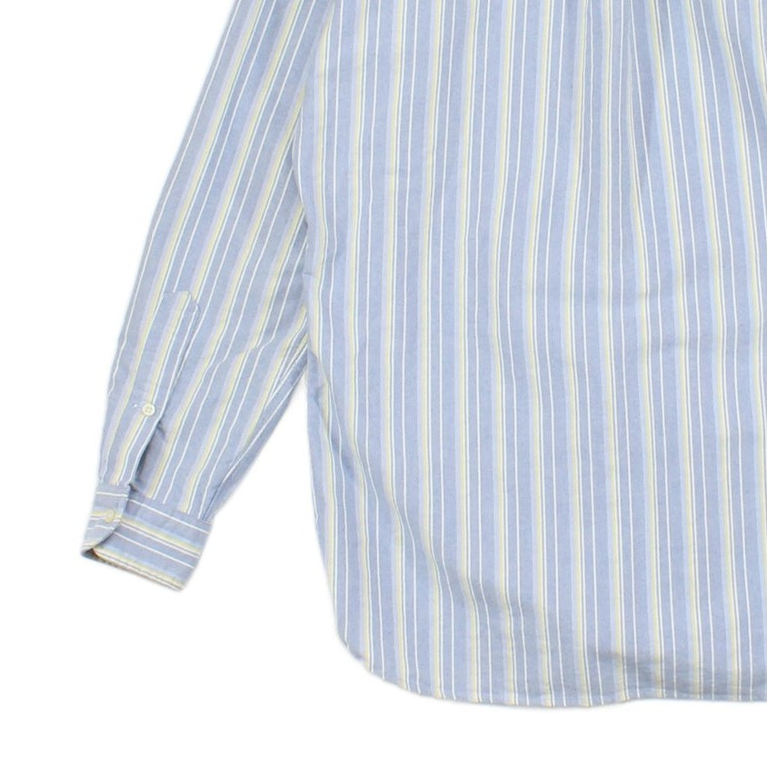 Mens Striped Shirt Classic Button Up