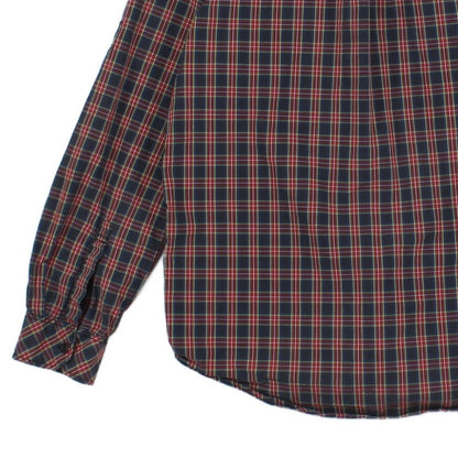 Mens Plaid Shirt Long Sleeve Trim Fit Cotton