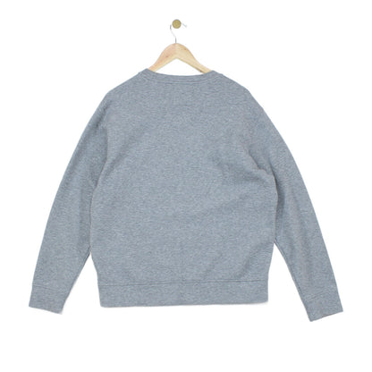 Mens Sweatshirt Crew Neck Long Sleeves Logo Patch