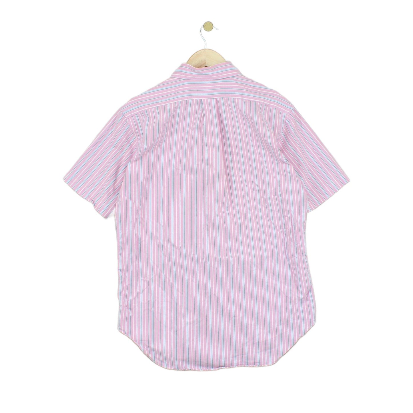 Mens Striped Shirt  Button Up Short Sleeve