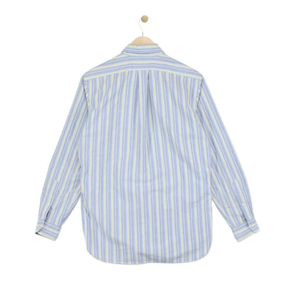 Mens Striped Shirt Classic Button Up