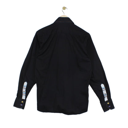 Mens Shirt Slim Fit Long Sleeve